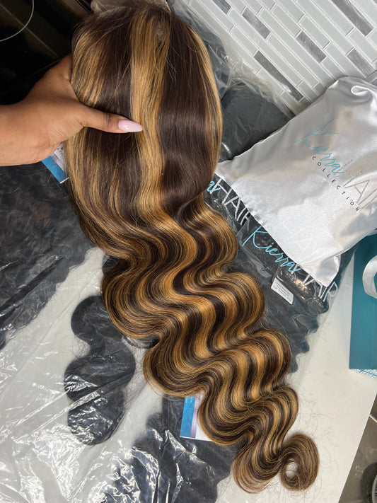Highlighted Transparent Lace Frontal Wig **ALL TEXTURES**