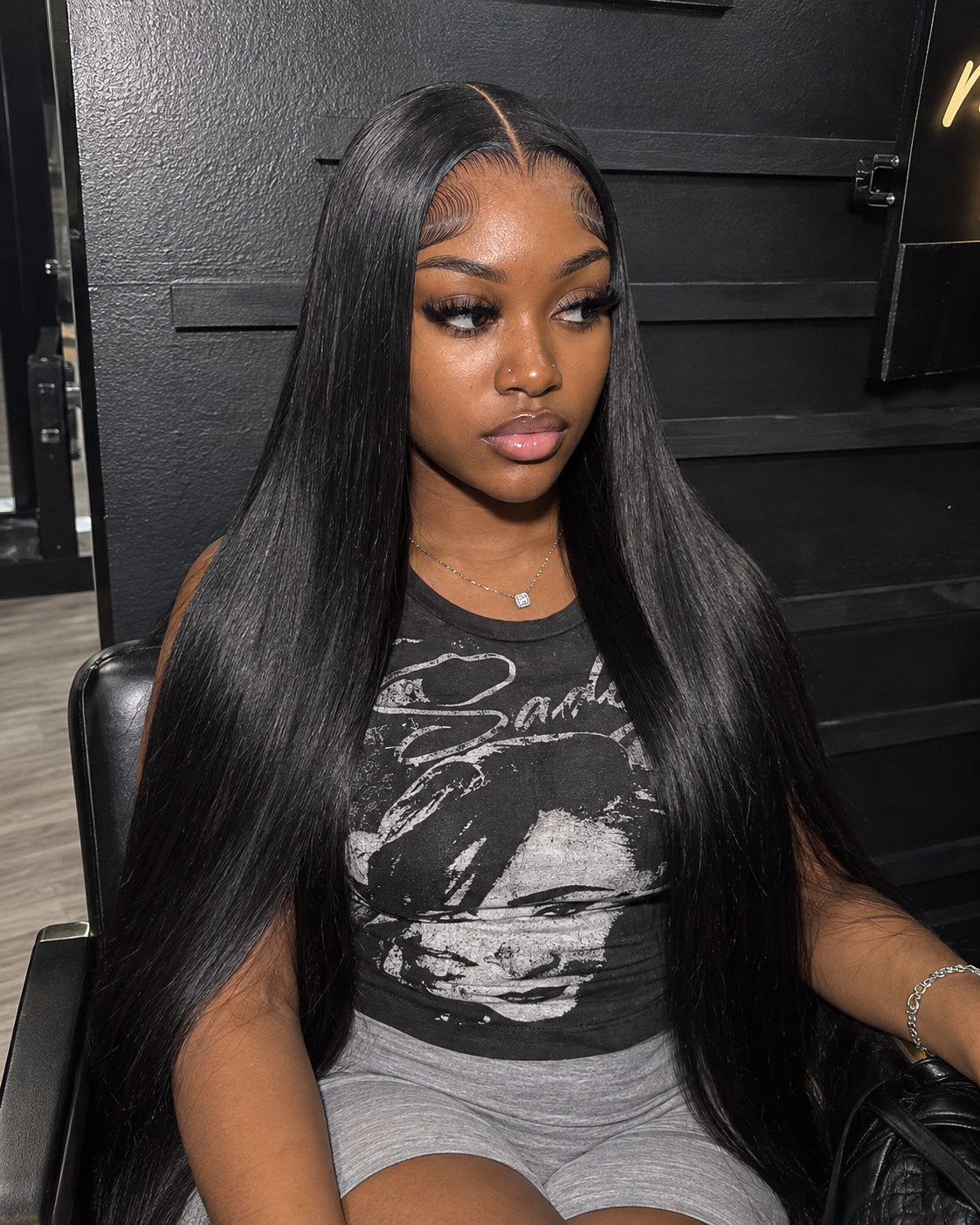 Silk Straight Transparent Lace Frontal Wig