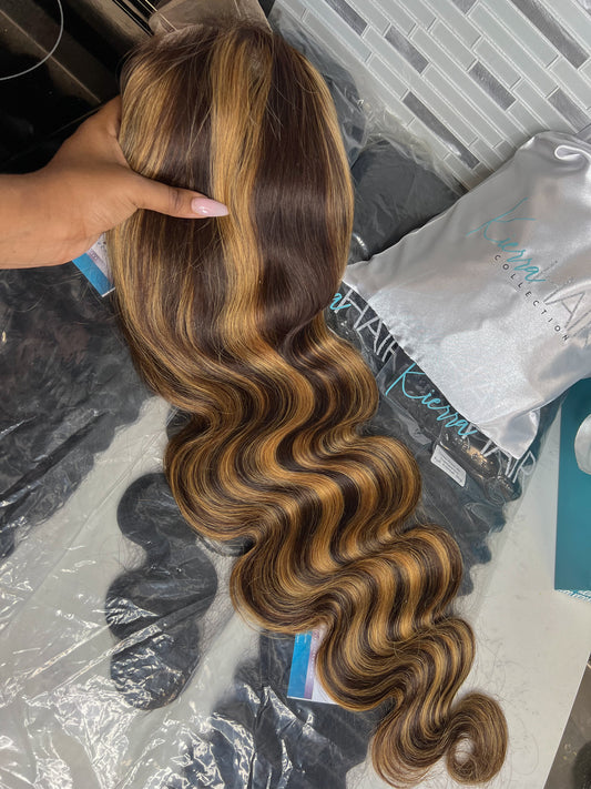 Highlighted Transparent Lace Frontal Wig