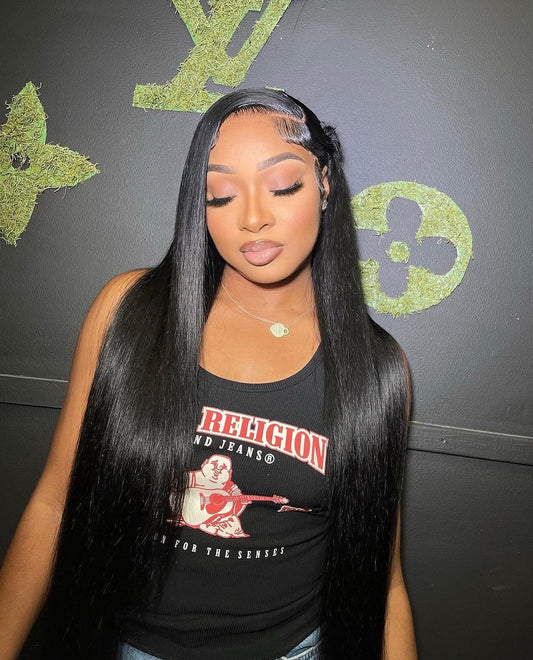 Silk Straight Transparent Lace Frontal Wig