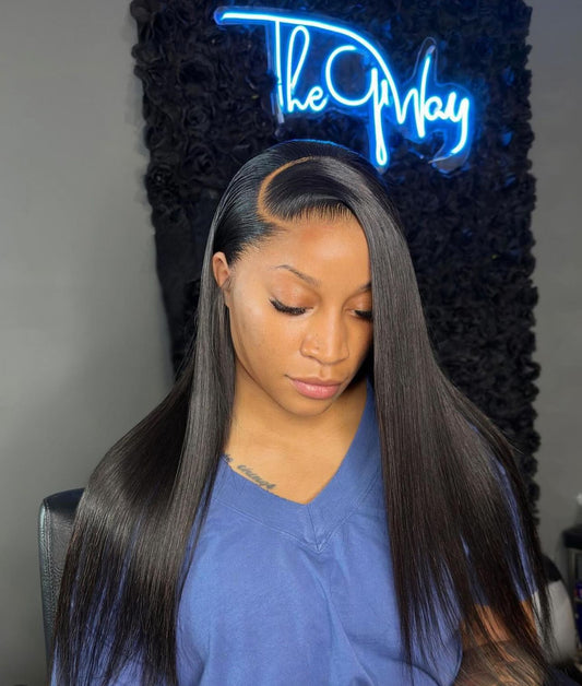 Japanese Silk Straight Raw Film HD Lace Frontal Wig